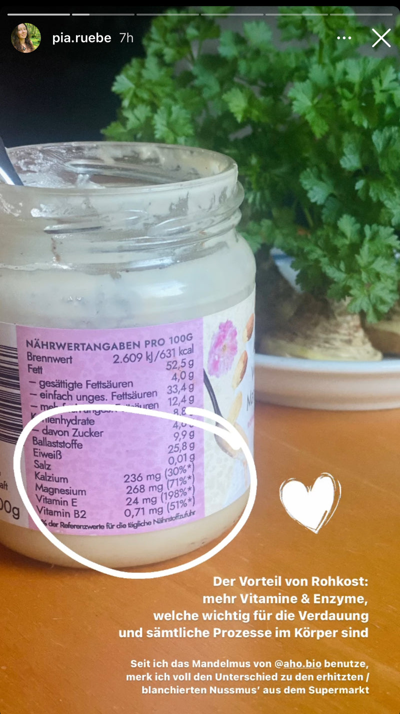 UGC AHO Weißes Mandelmus Müsli Re