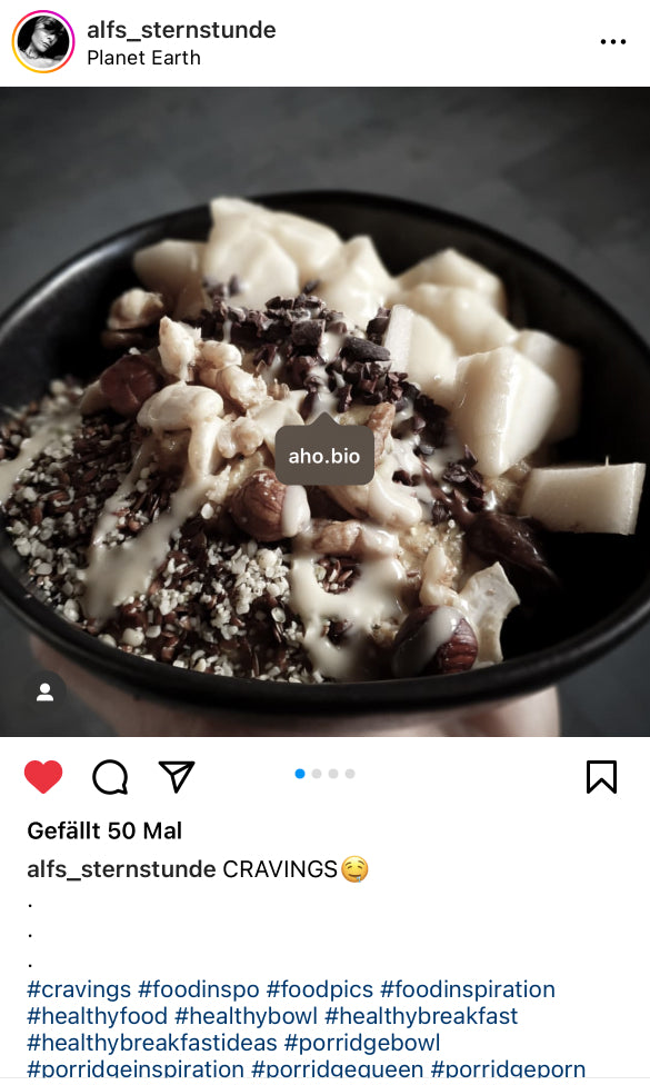 UGC AHO aktivierte Walnüsse Bowl Mandelmus