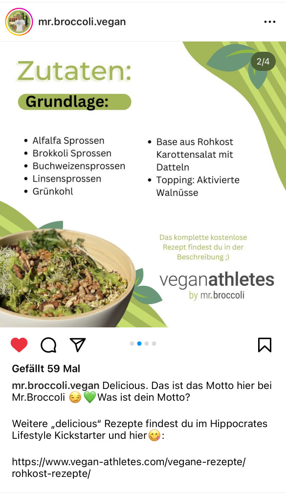 UGC AHO aktivierte Walnüsse Rezept