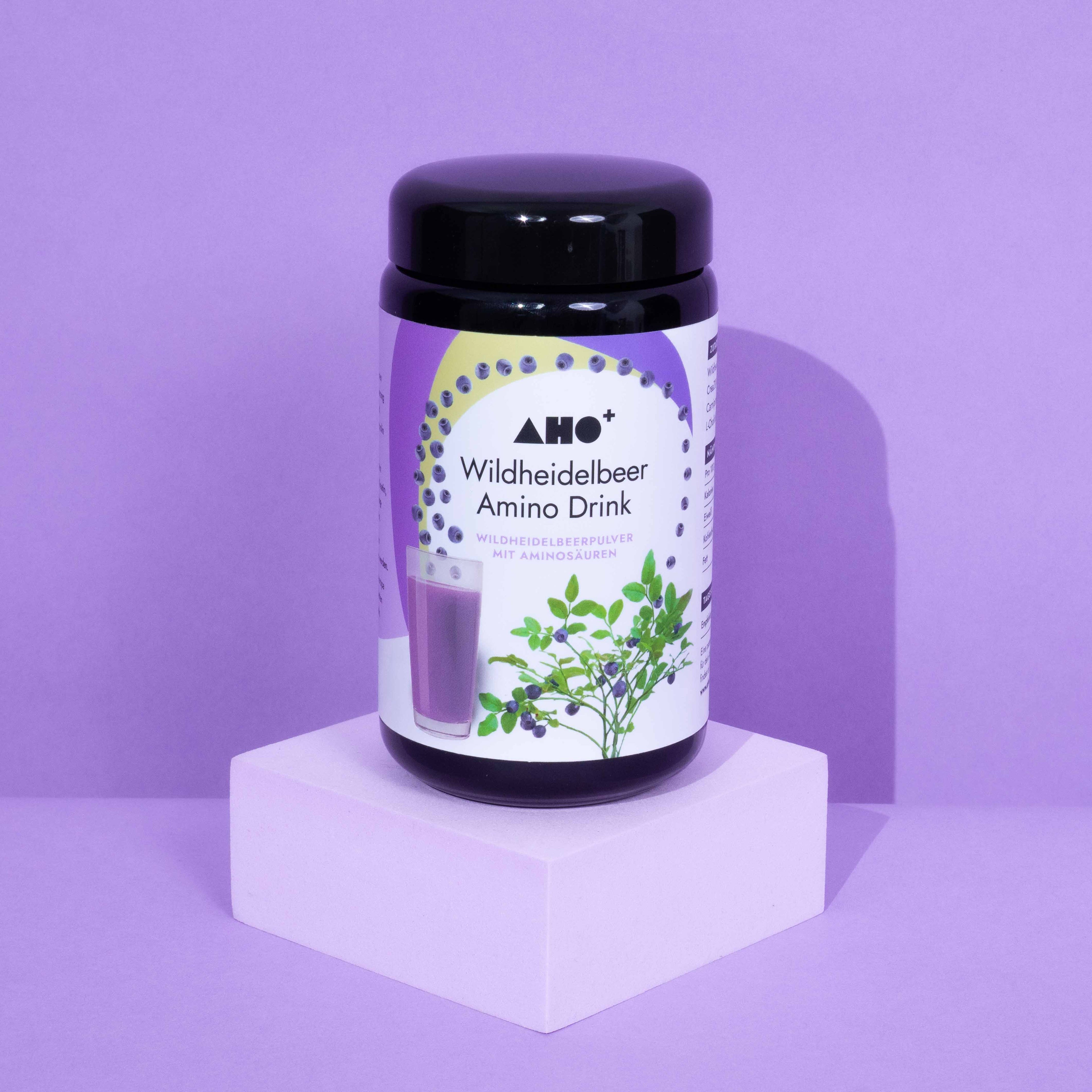 AHO Wildheidelbeer Amino Drink Nahrungsergänzung AHO.BIO GmbH 171 g Glas