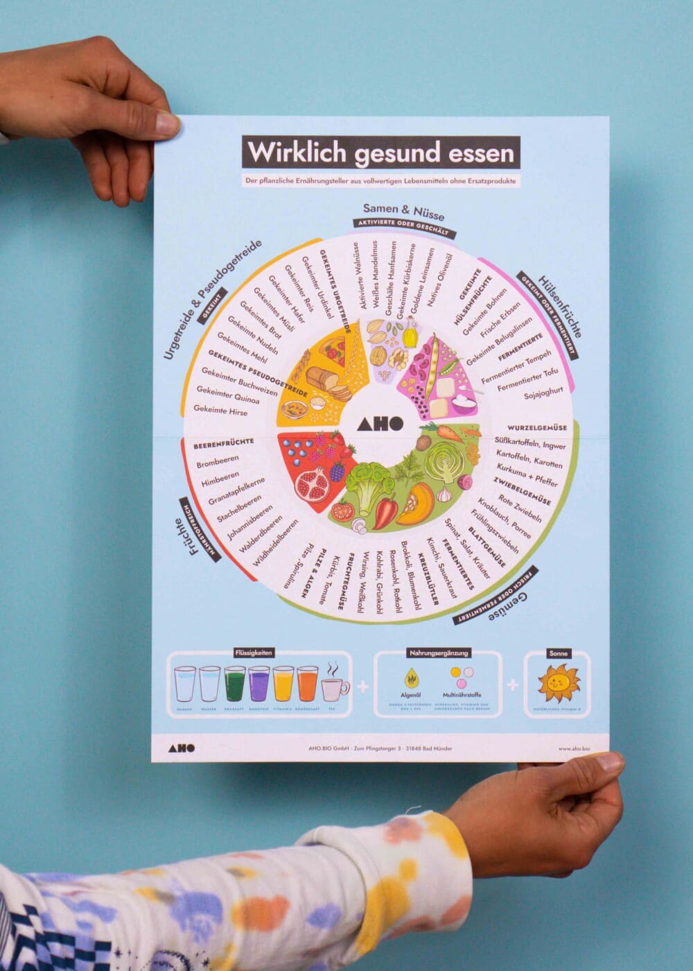 AHO Ernährungsteller Poster Printmedien AHO.BIO GmbH