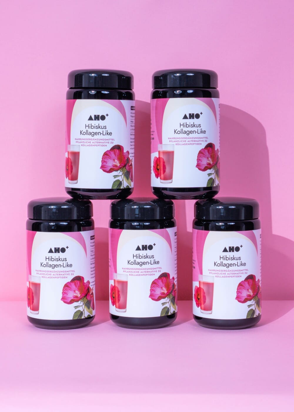 AHO Hibiskus Kollagen-Like Nahrungsergänzung AHO.BIO GmbH 750g (5 Gläser)