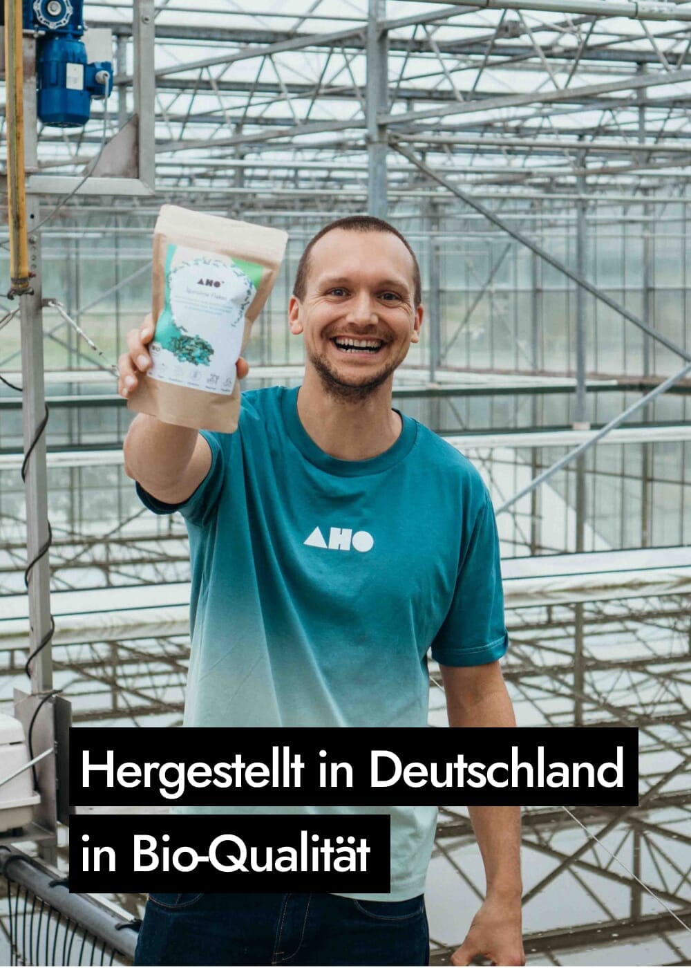 AHO Spirulina Flakes Raw Vegan Granola AHO.BIO GmbH