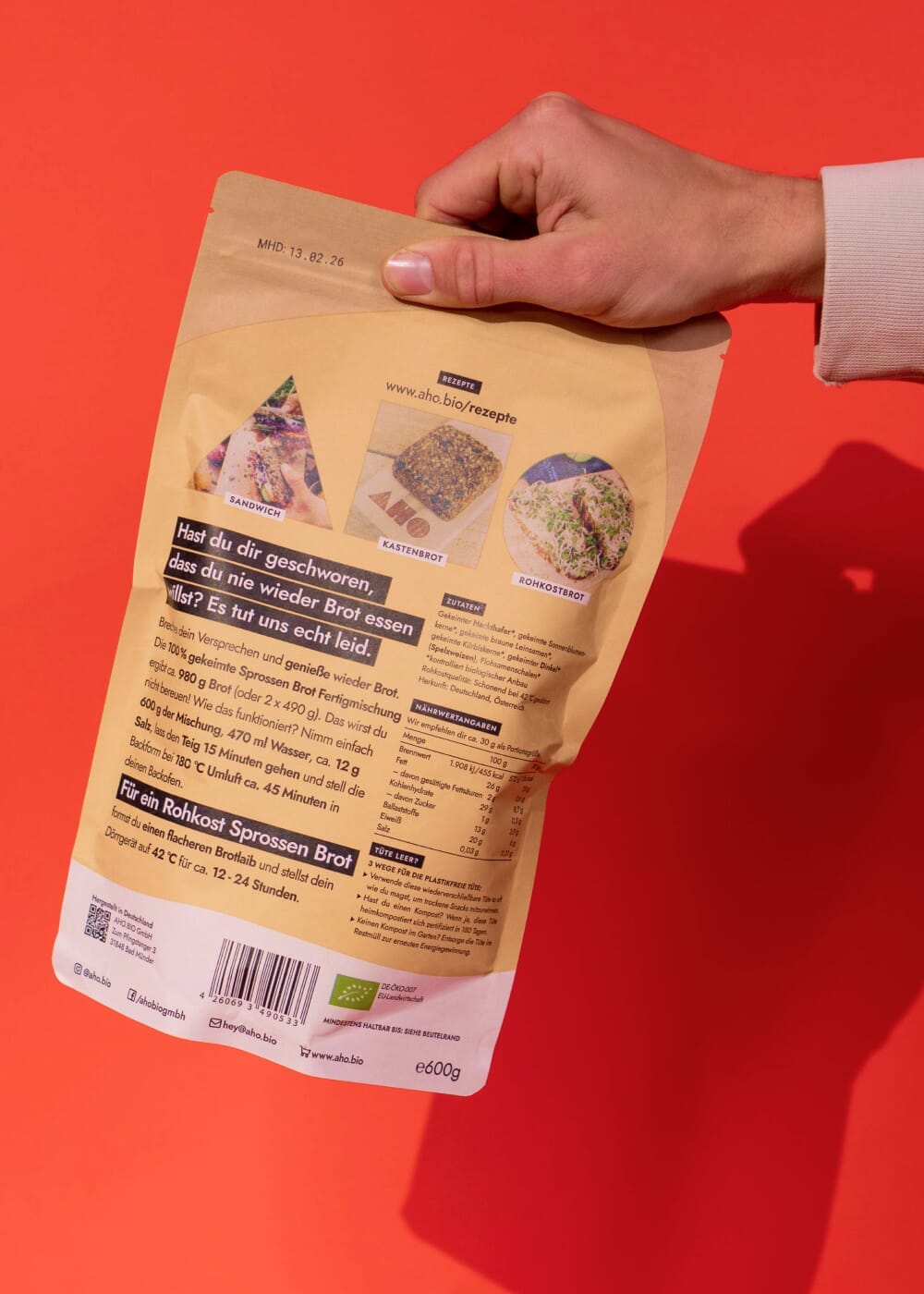 AHO Sprossen Brot Backmischung Getreide AHO.BIO GmbH