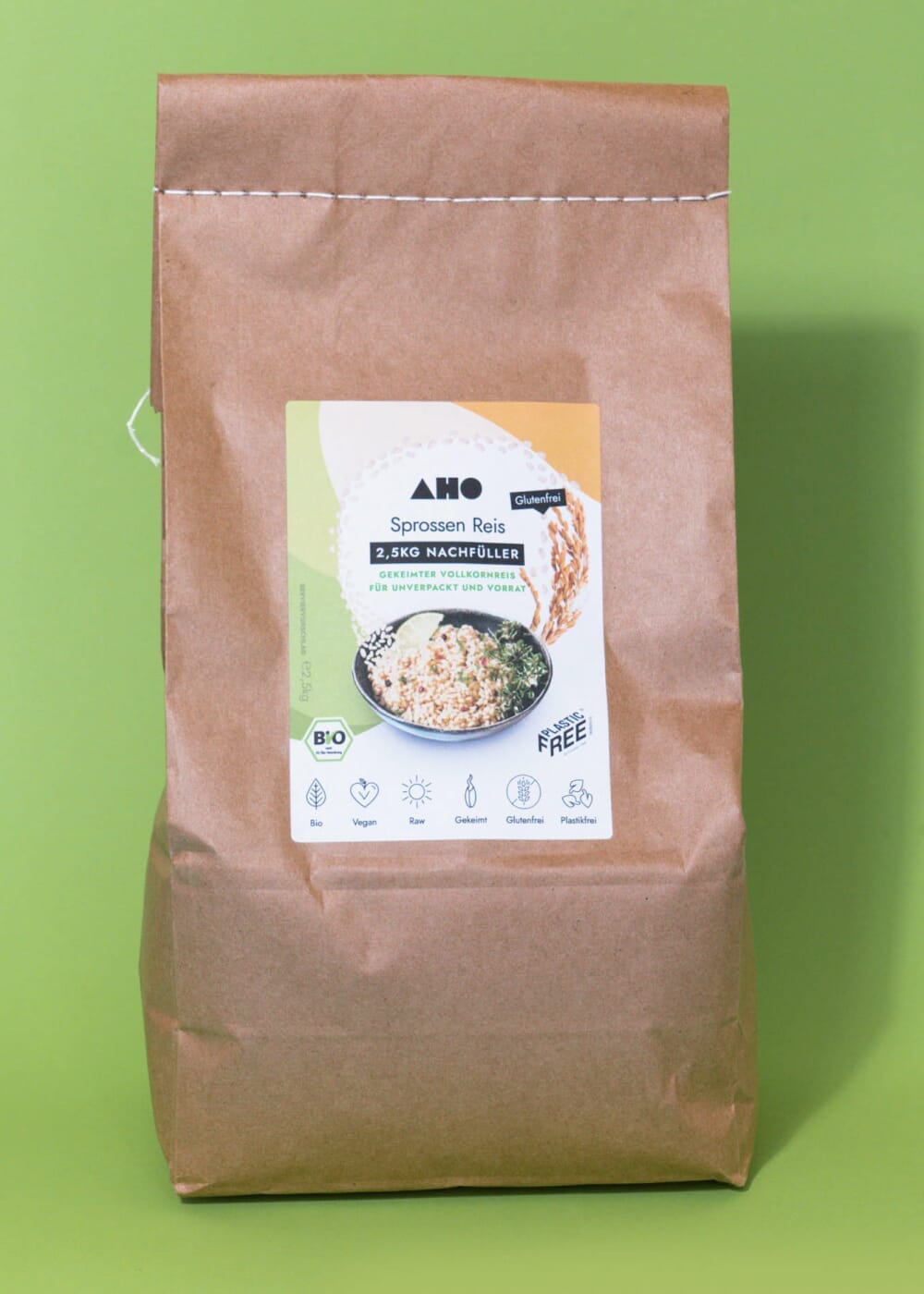 AHO Sprossen Reis Getreide AHO.BIO GmbH 2,5kg Nachfüller