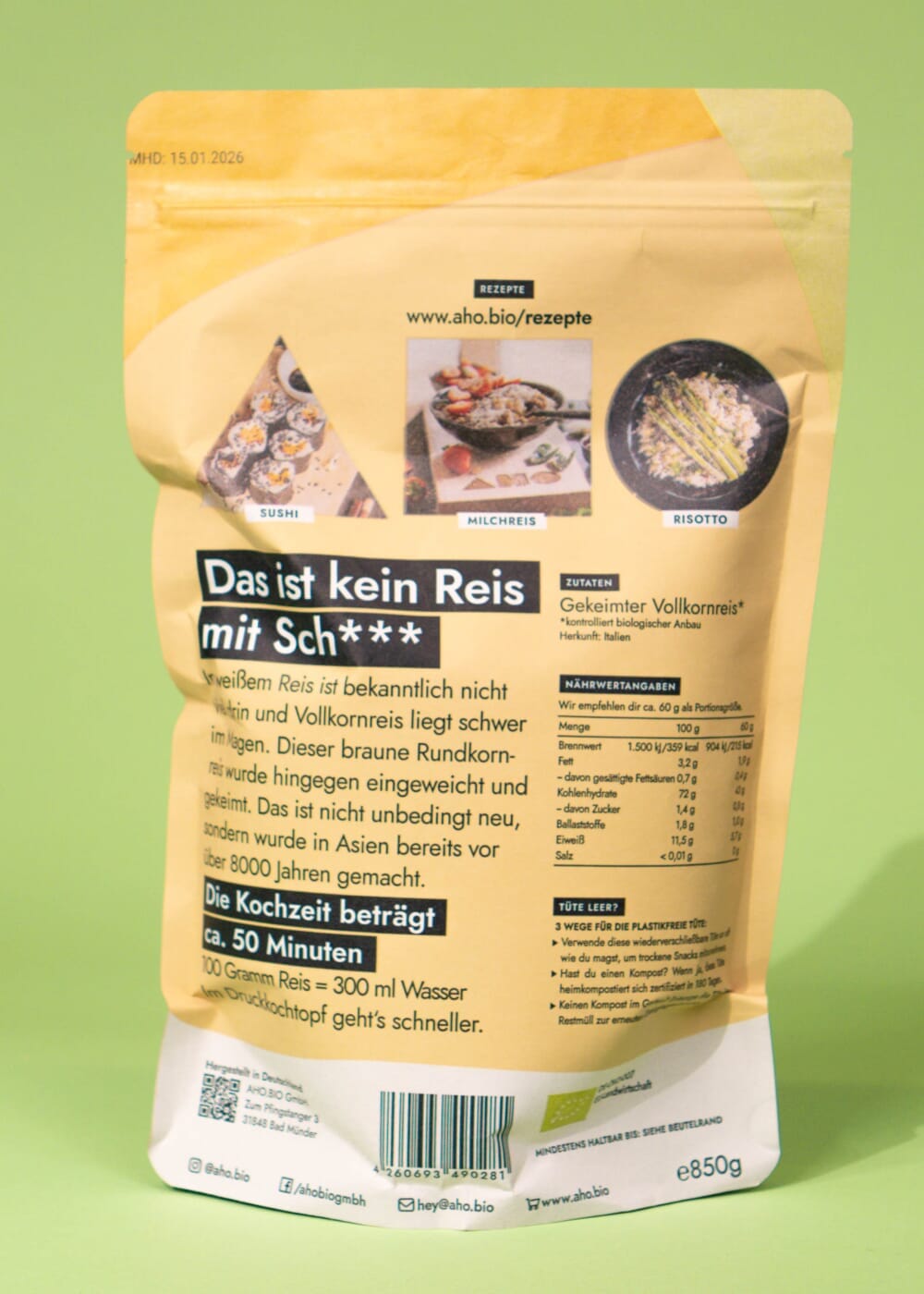 AHO Sprossen Reis Getreide AHO.BIO GmbH