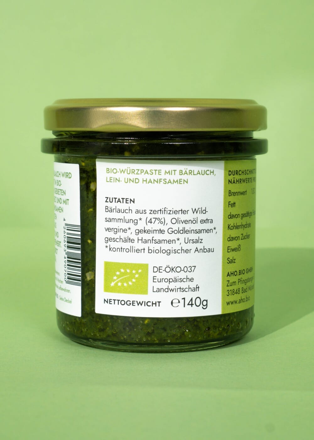 AHO Wildes Bärlauch Pesto Nüsse AHO.BIO GmbH
