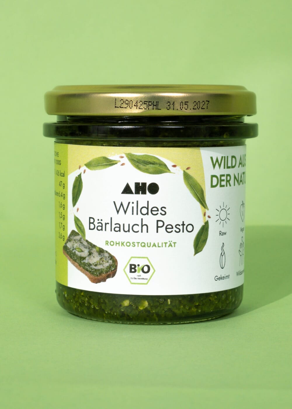 AHO Wildes Bärlauch Pesto Nüsse AHO.BIO GmbH