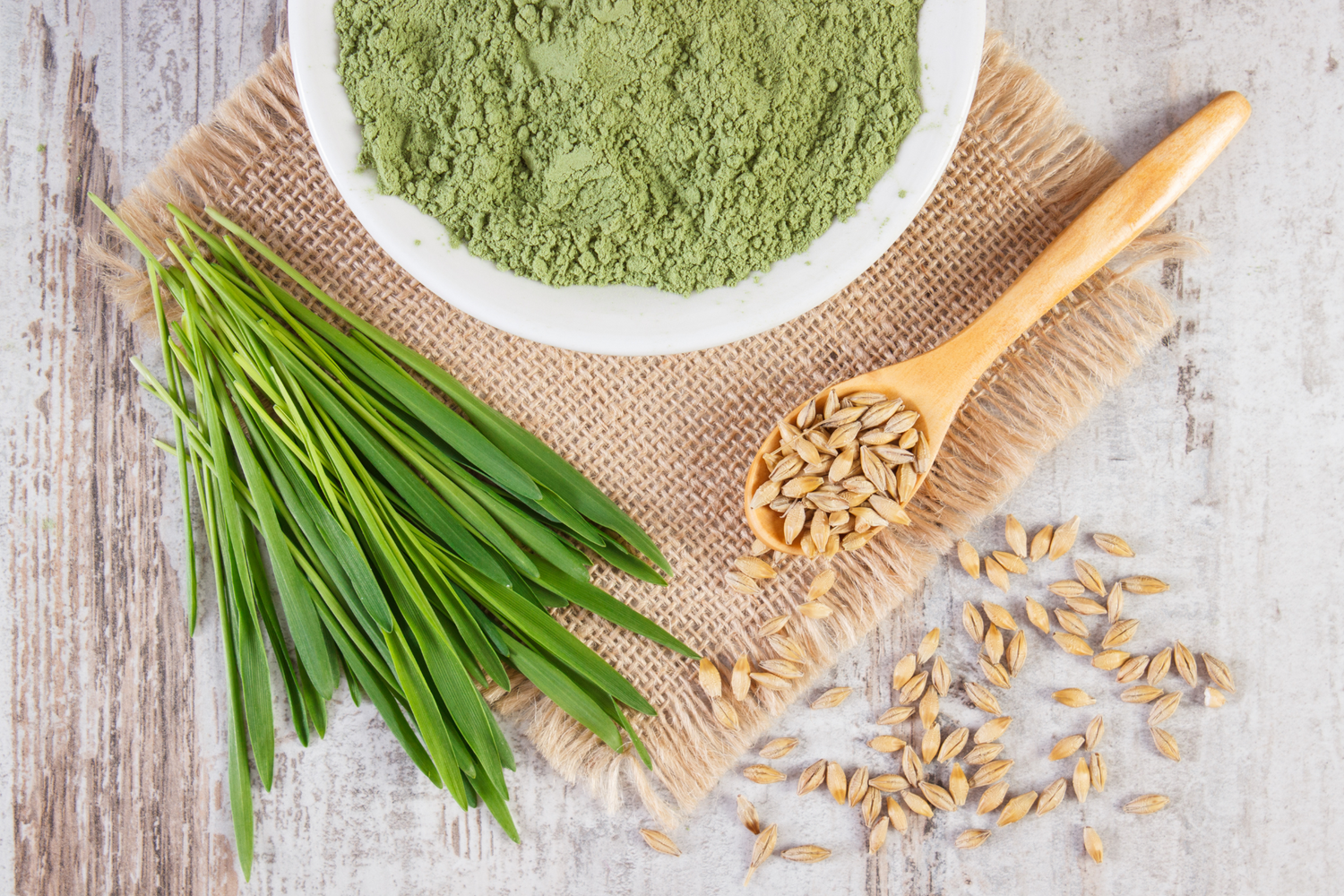 Zutaten für den AHO Grassaft