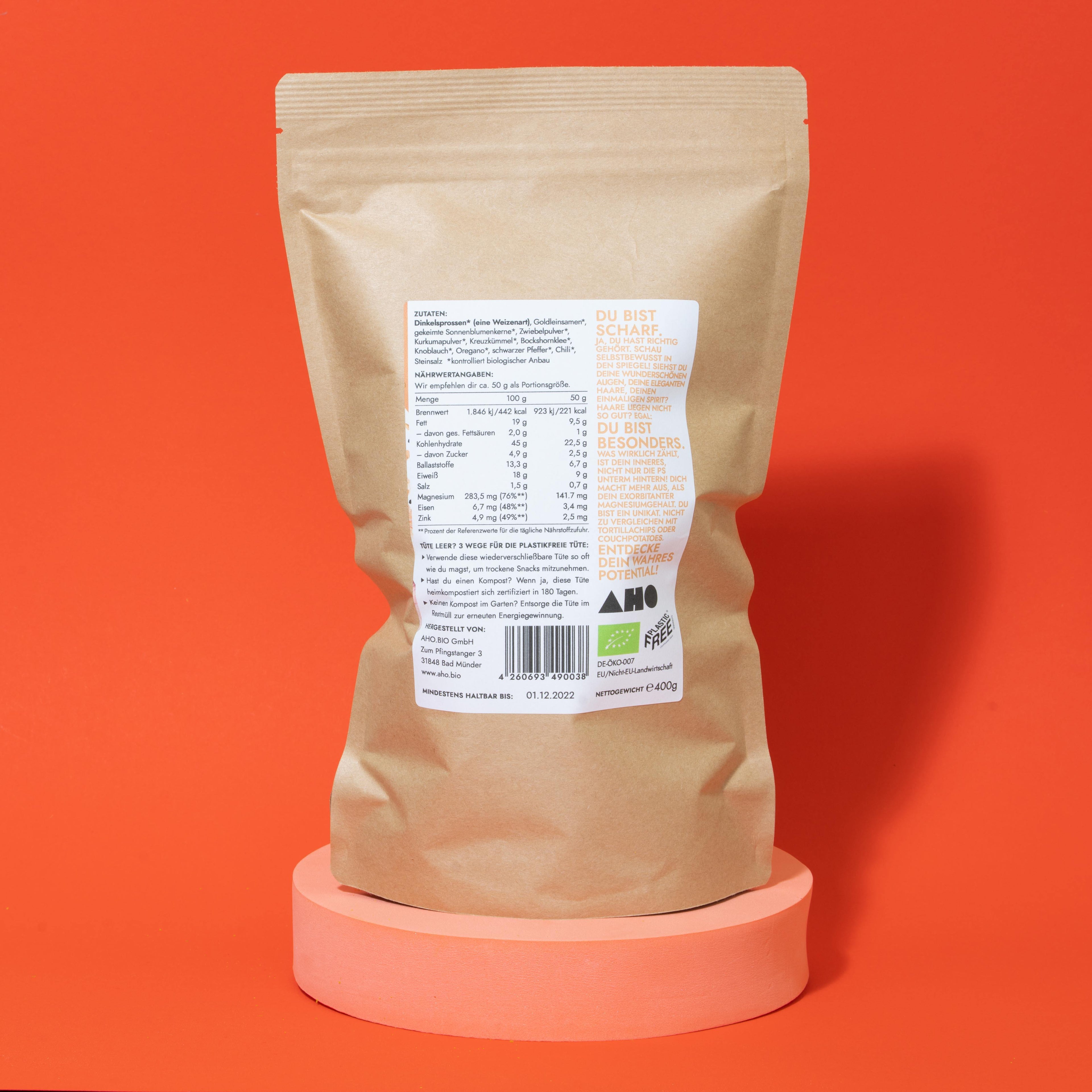 AHO Curry Cracker 2.0 Raw Vegan Cracker AHO.BIO GmbH