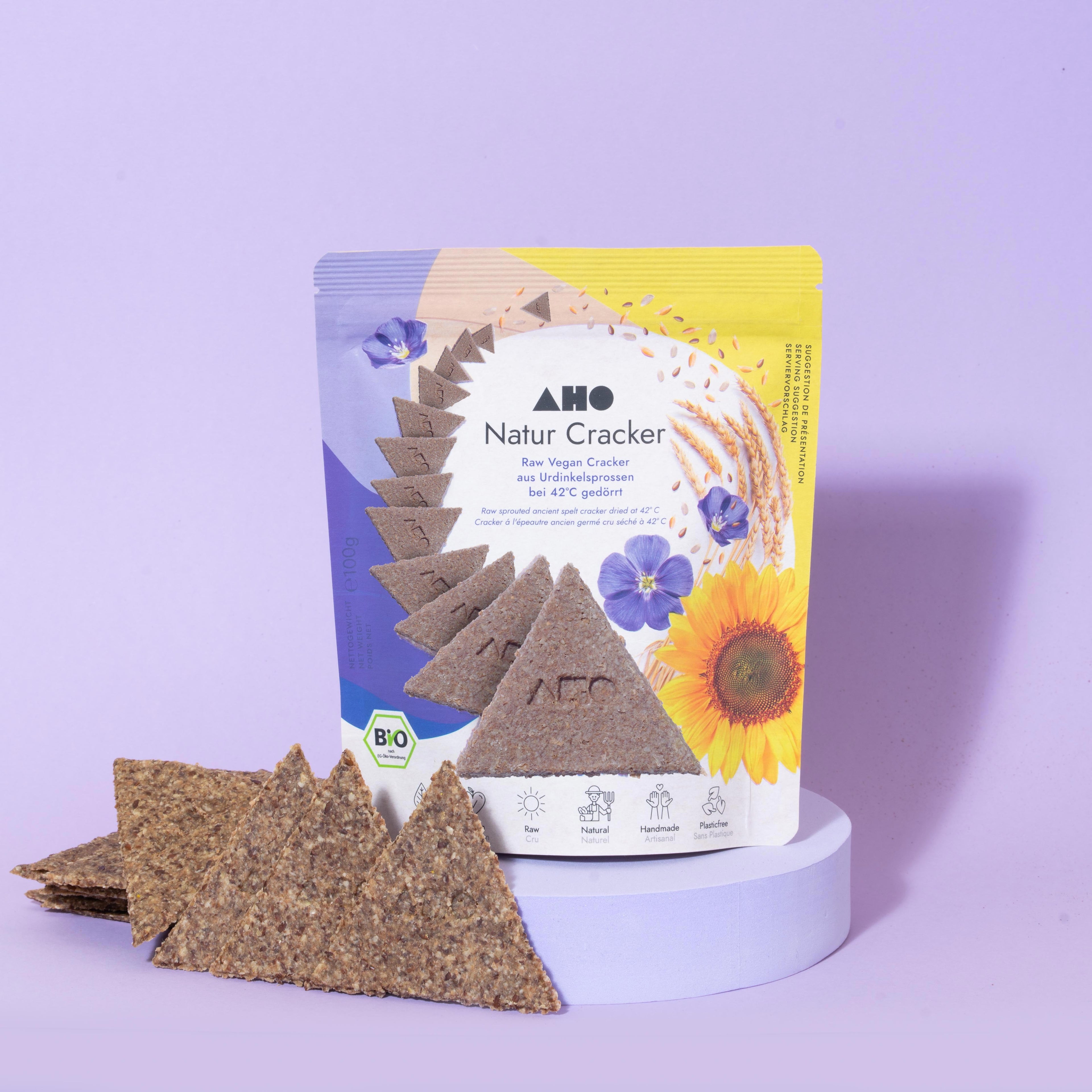 AHO Natur Cracker 2.0 Raw Vegan Cracker AHO.BIO GmbH