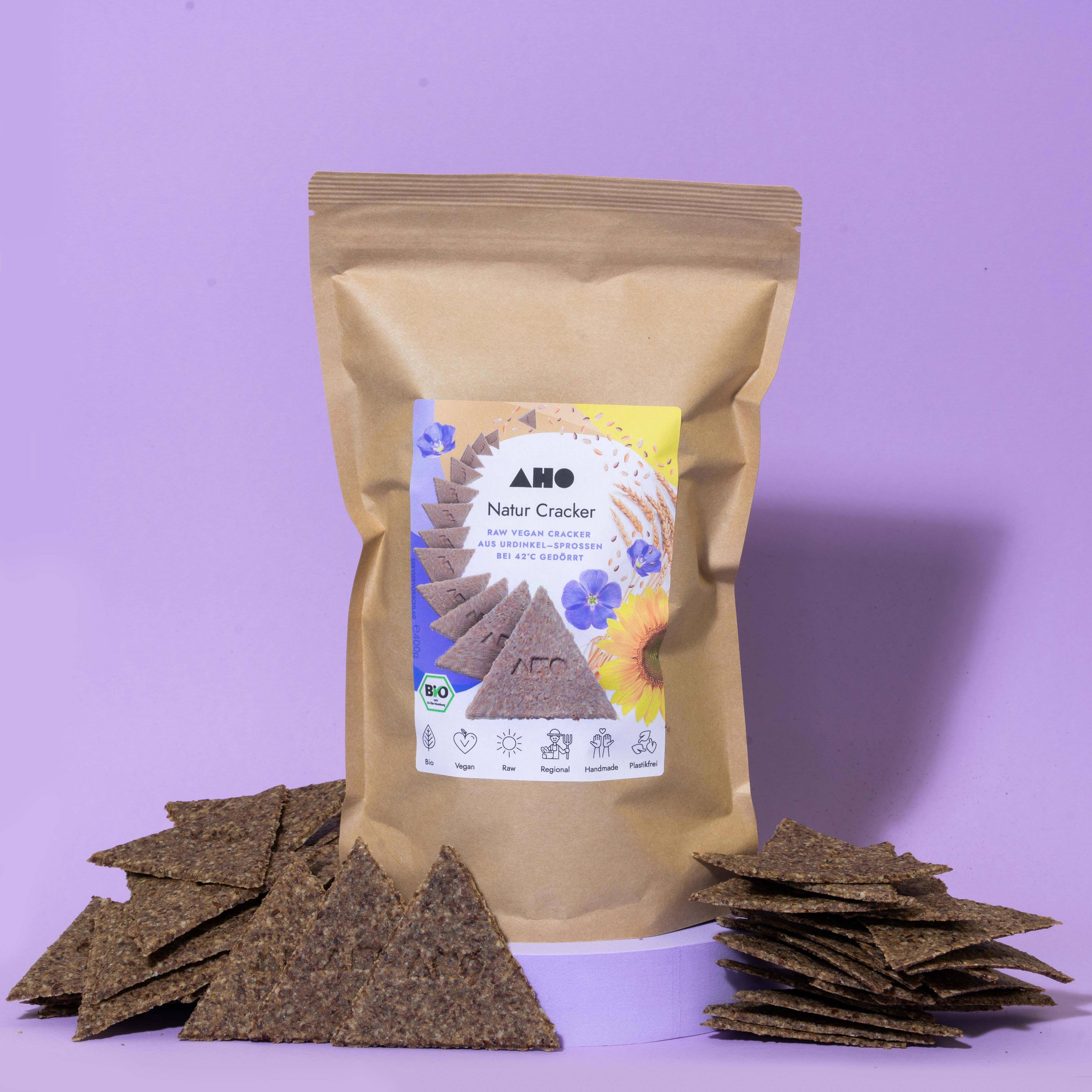 AHO Natur Cracker 2.0 Raw Vegan Cracker AHO.BIO GmbH 