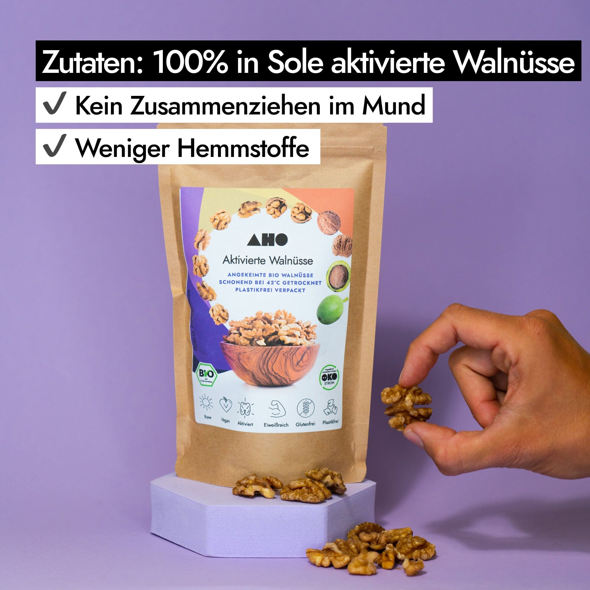 AHO Aktivierte Walnüsse Nüsse AHO.BIO GmbH