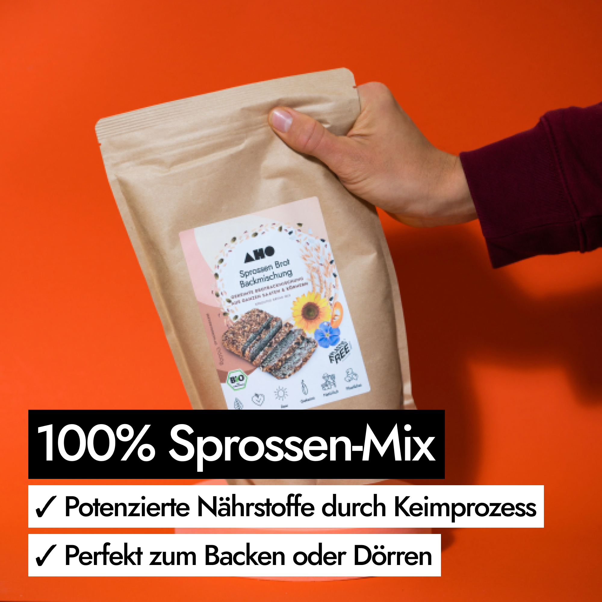 AHO Sprossen Brot Backmischung Getreide AHO.BIO GmbH