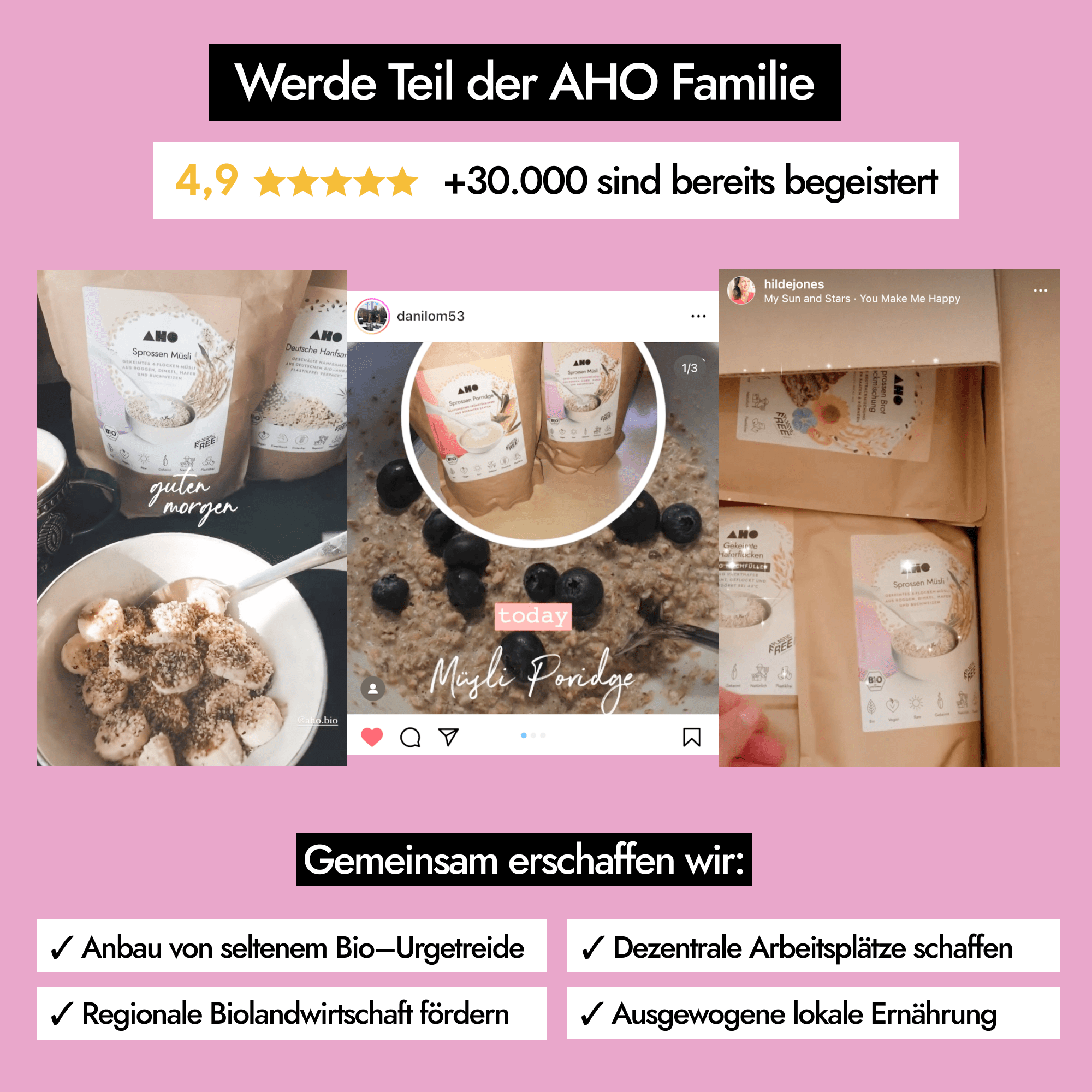 AHO Sprossen Müsli Getreide AHO.BIO GmbH