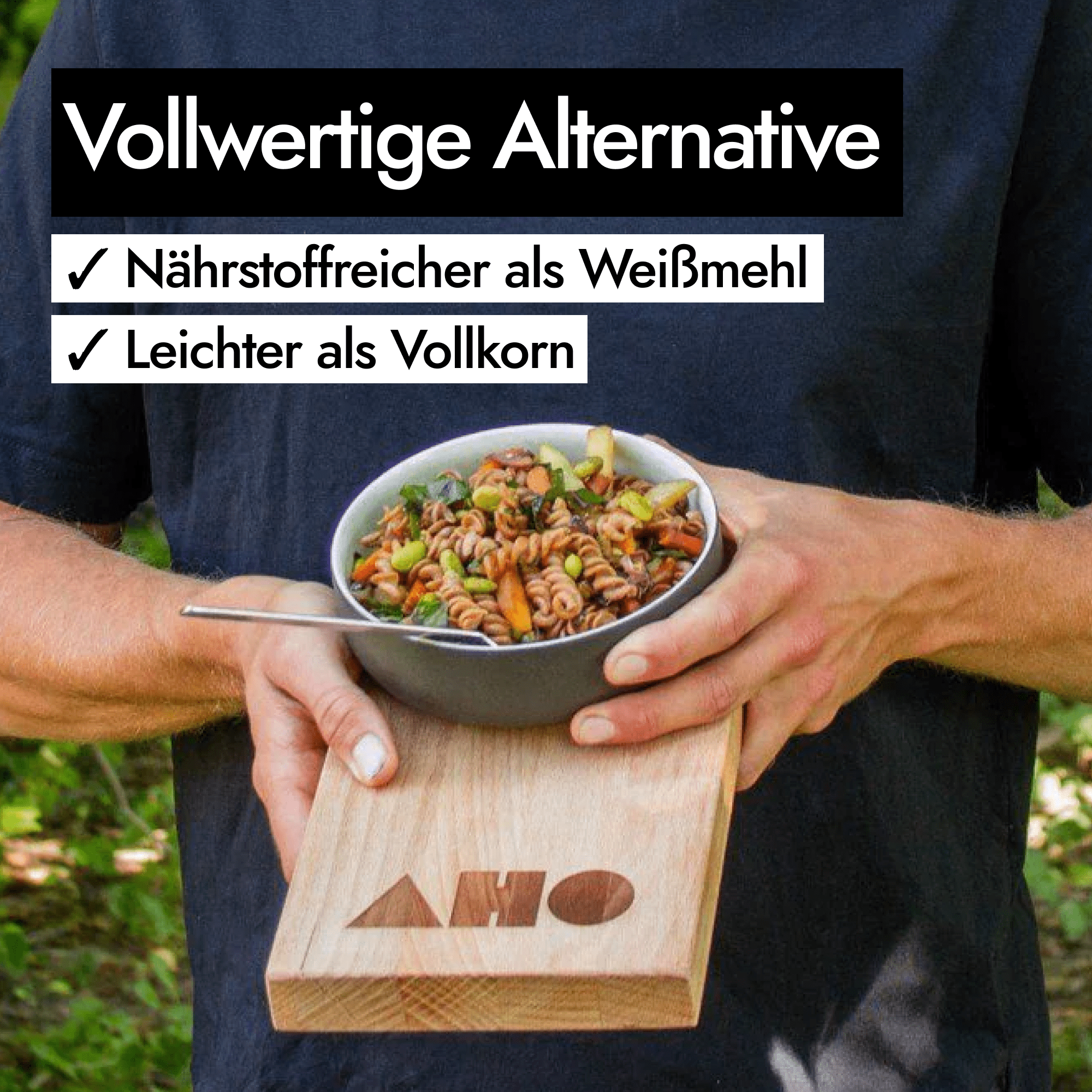 AHO Urdinkelsprossen Pasta Raw Vegan Pasta AHO.BIO GmbH