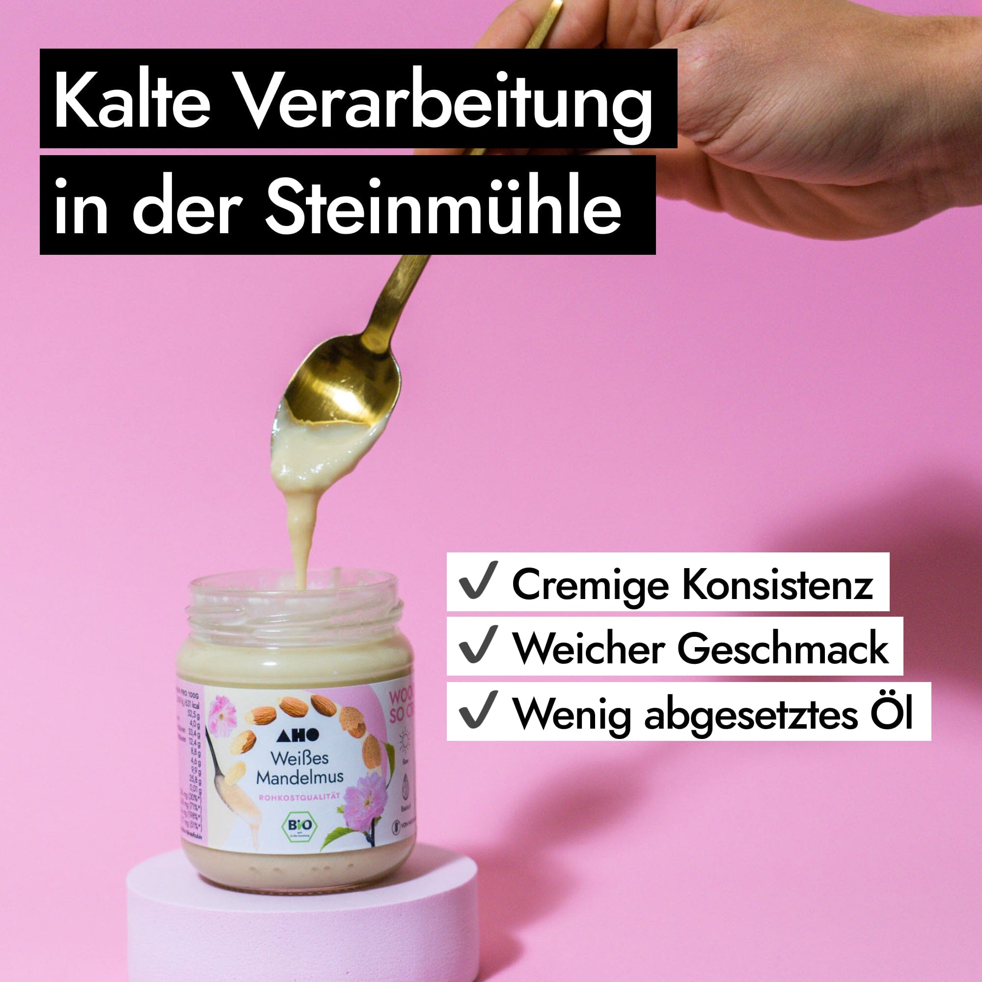 AHO Weißes Mandelmus Nüsse AHO.BIO GmbH