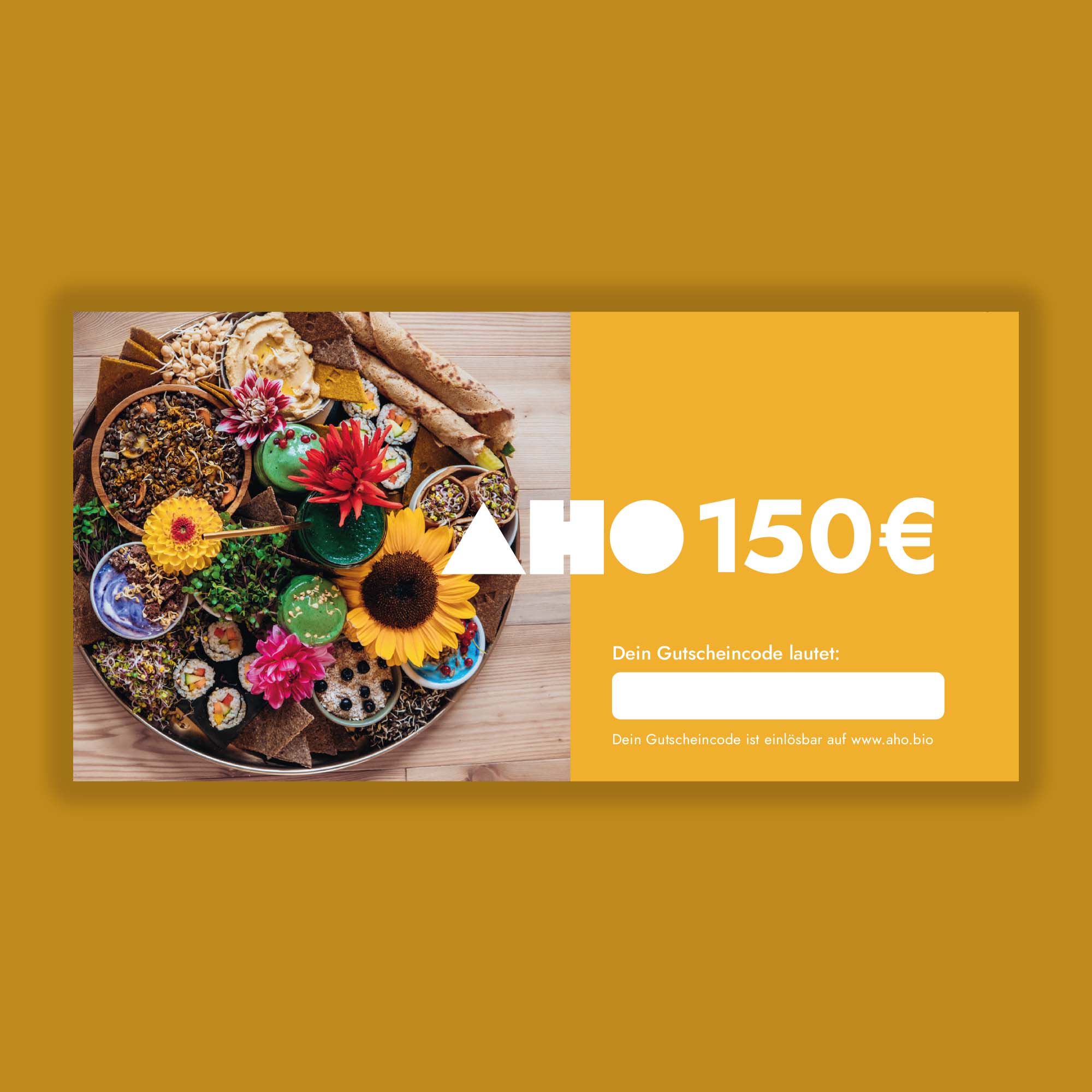 Geschenkgutschein Geschenkgutschein AHO.BIO GmbH 150,00 €