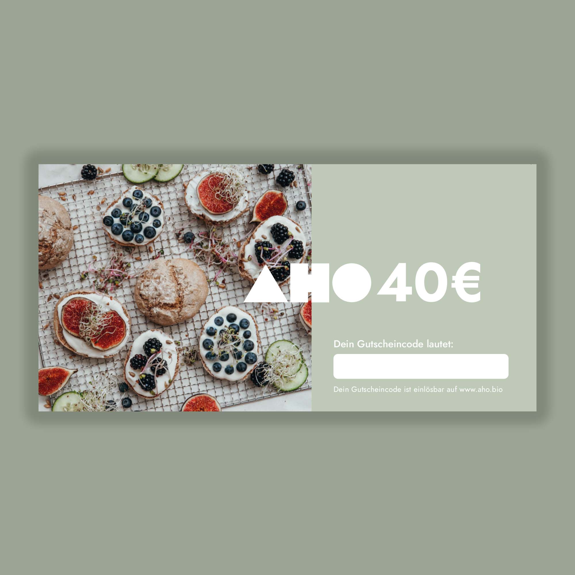 Geschenkgutschein Geschenkgutschein AHO.BIO GmbH 40,00 €