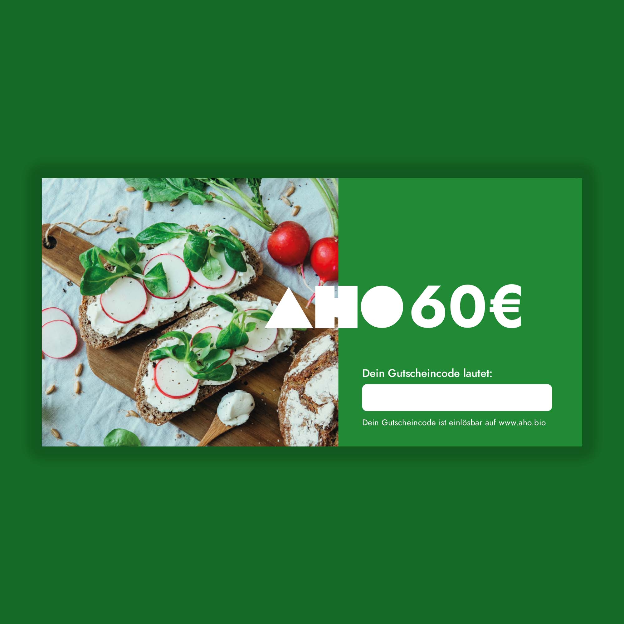 Geschenkgutschein Geschenkgutschein AHO.BIO GmbH 60,00 €