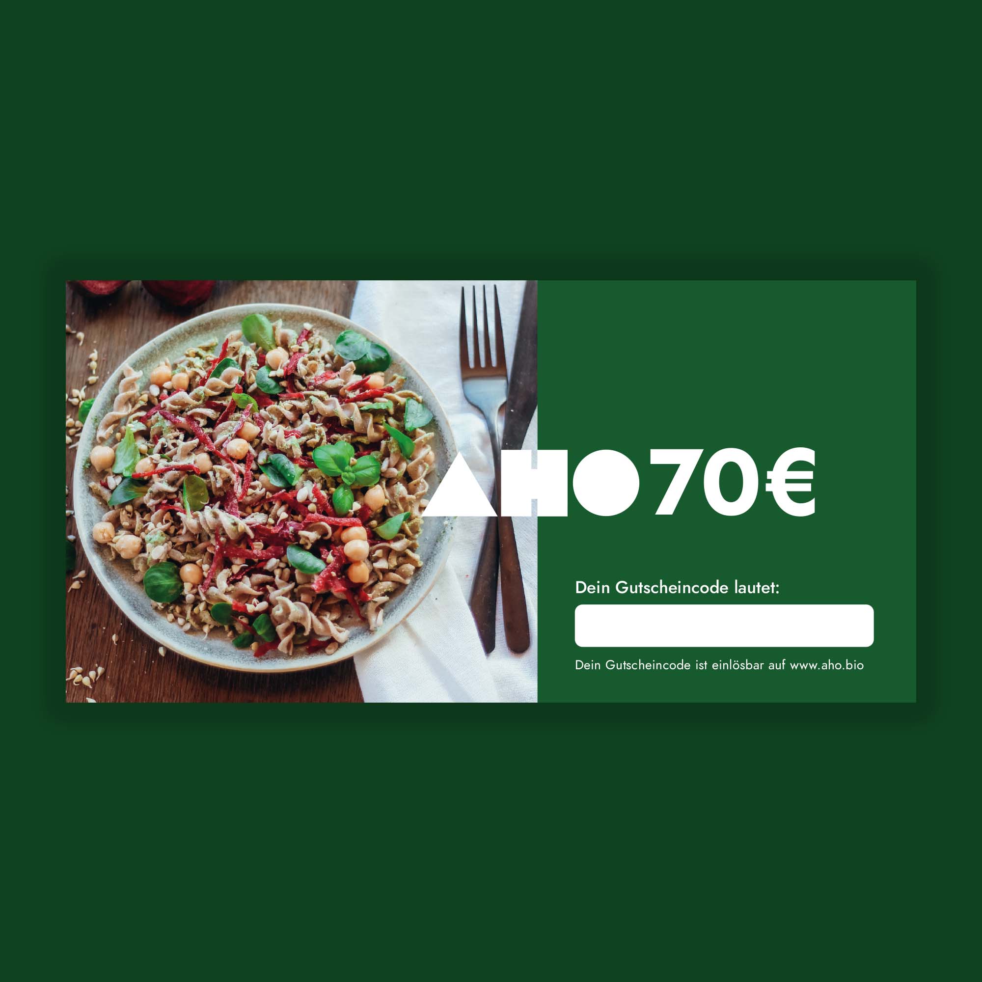 Geschenkgutschein Geschenkgutschein AHO.BIO GmbH 70,00 €