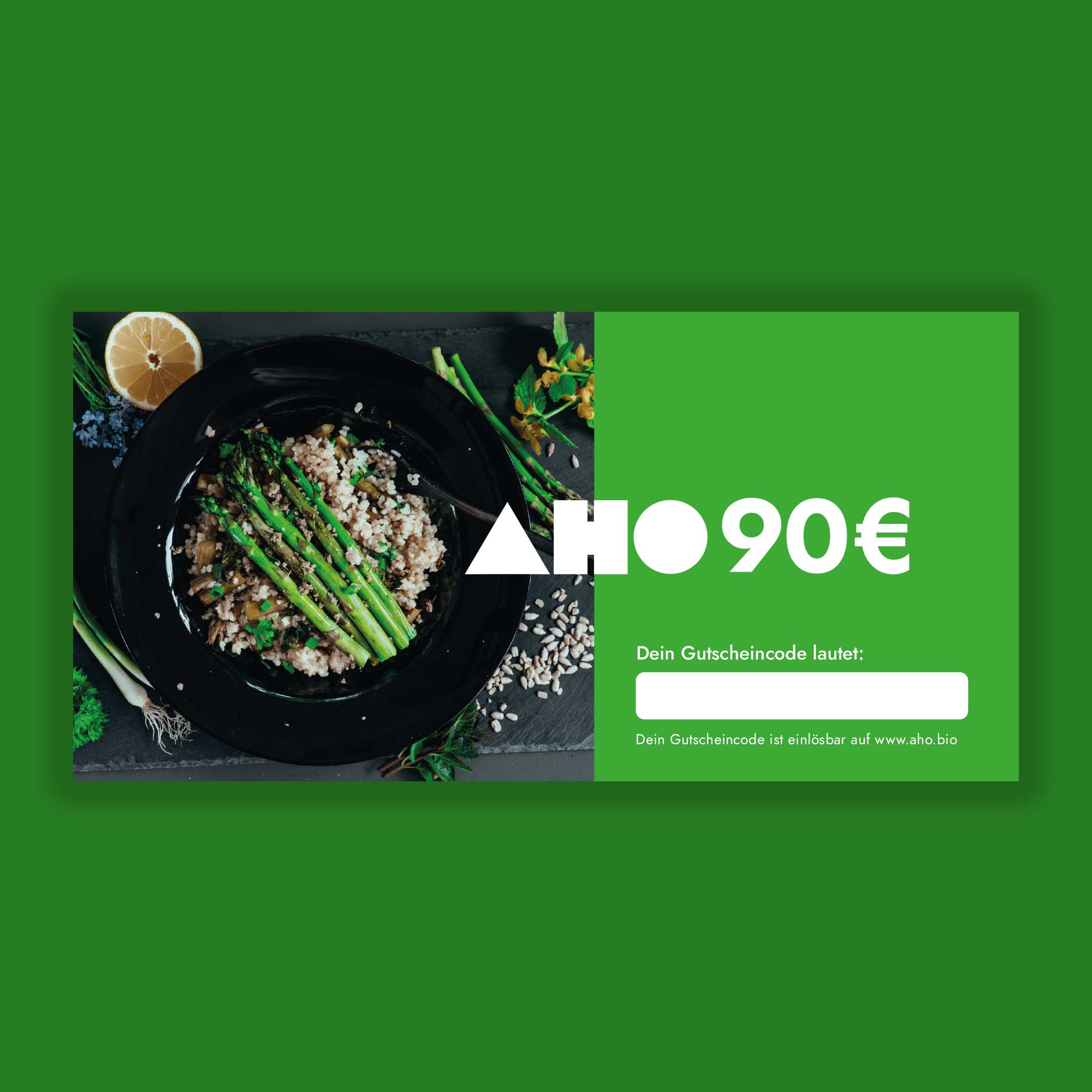 Geschenkgutschein Geschenkgutschein AHO.BIO GmbH 90,00 €