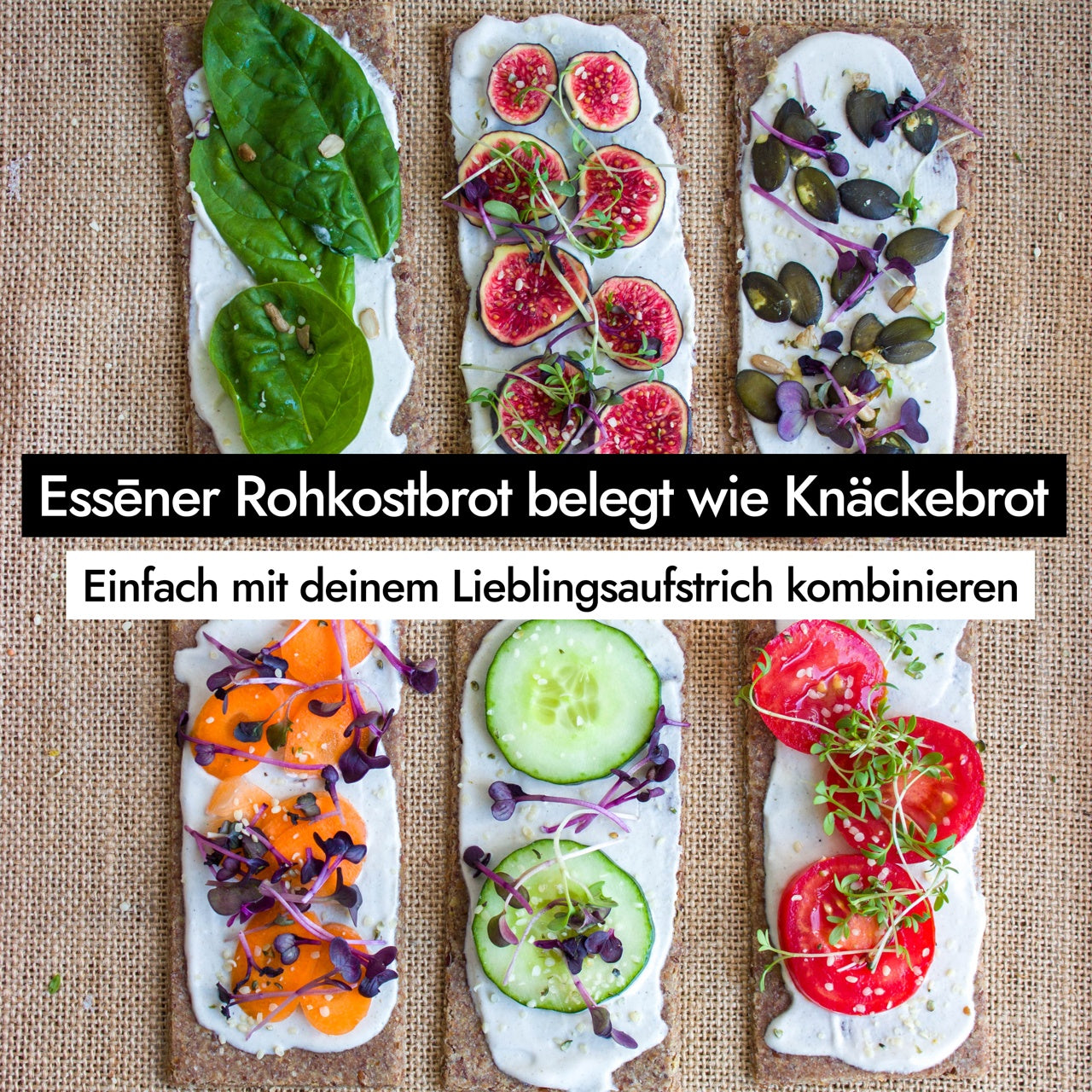 AHO Essēner Rohkostbrot Raw Vegan Cracker AHO.BIO GmbH