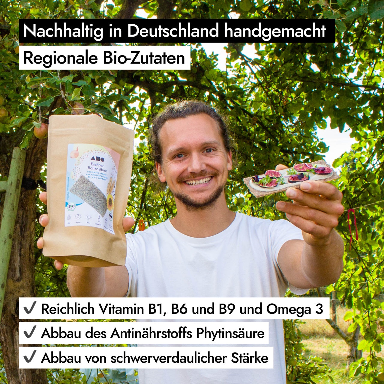 AHO Essēner Rohkostbrot Raw Vegan Cracker AHO.BIO GmbH