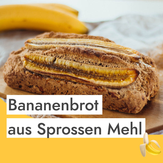 Basisches Bananenbrot aus Sprossen Mehl