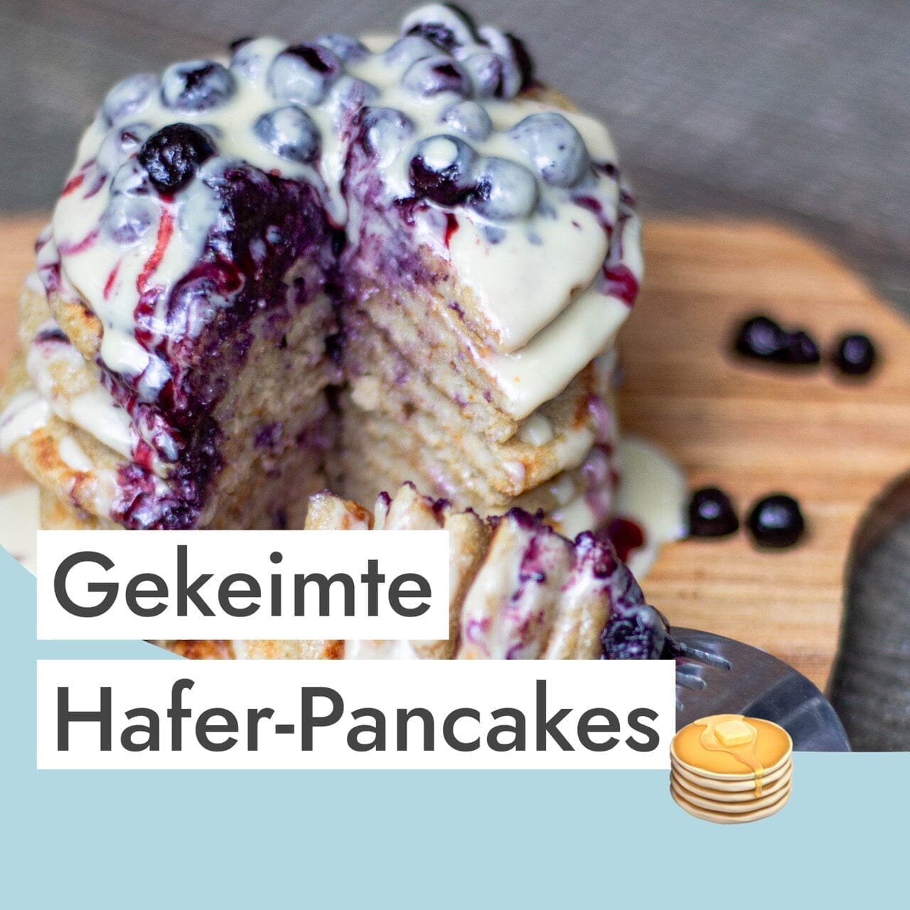 Gekeimte Haferflocken Pancakes