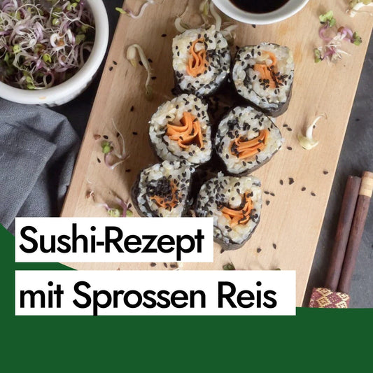 Perfektes Sushi-Rezept mit AHO Sprossen Reis
