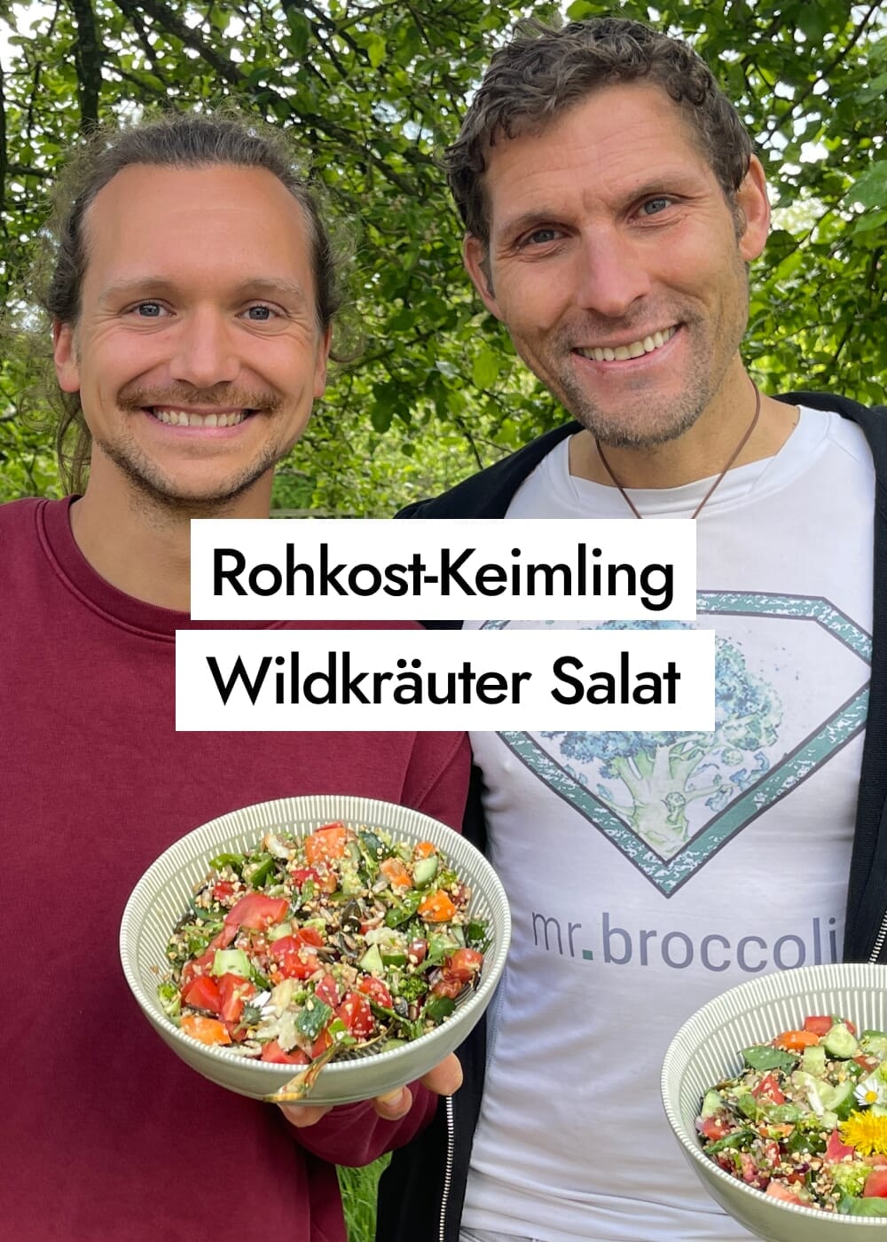 Rohkost-Keimling-Wildkräuter Salat – mr.broccoli zu Gast bei AHO
