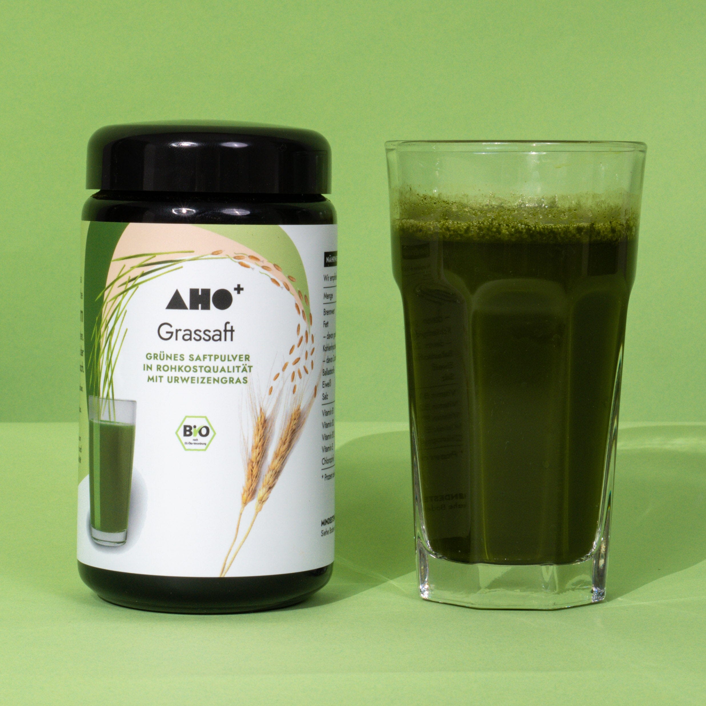 AHO Grassaft Getränke AHO.BIO GmbH 200g Glas 