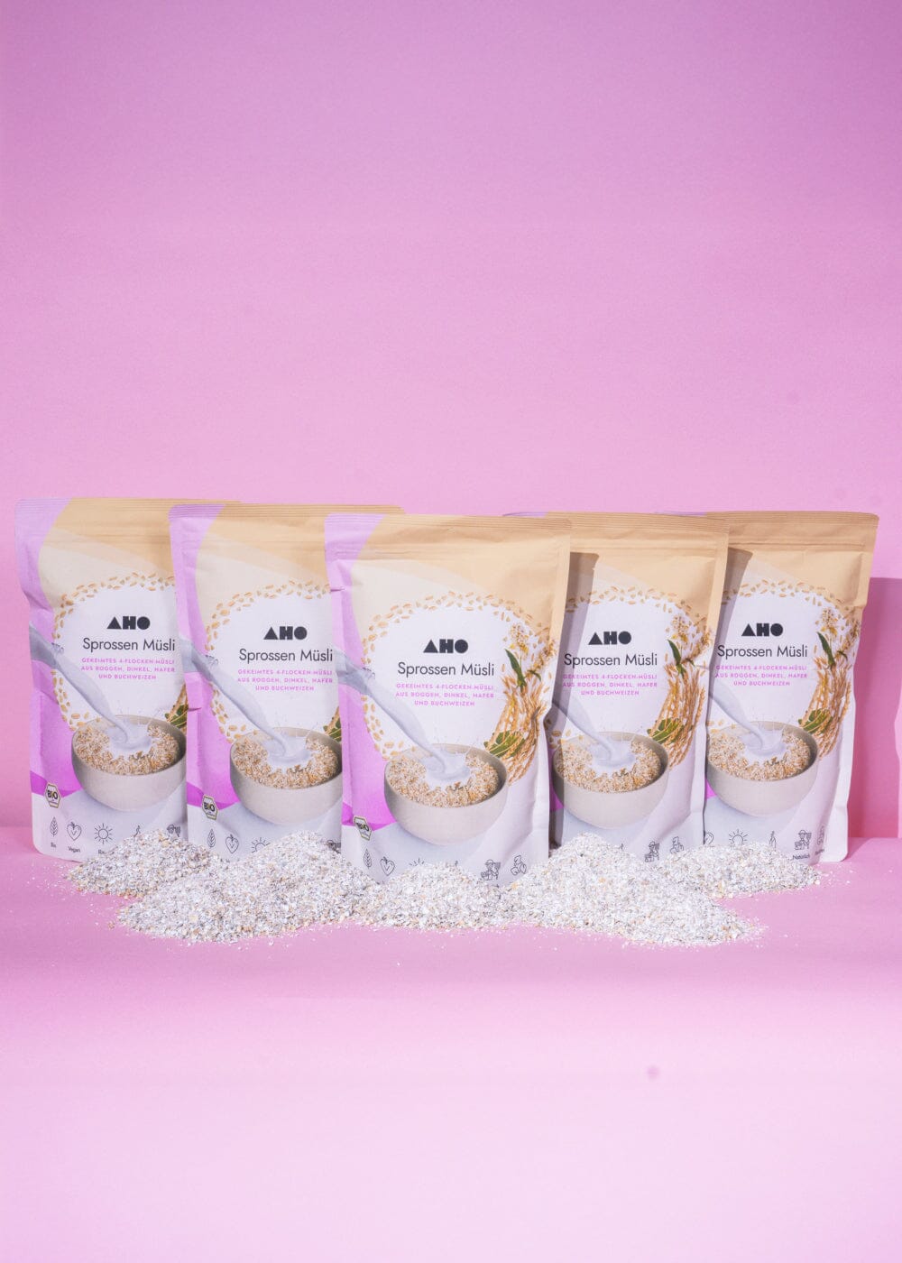 AHO Sprossen Müsli Getreide AHO.BIO GmbH 4,25kg (5 Tüten) 