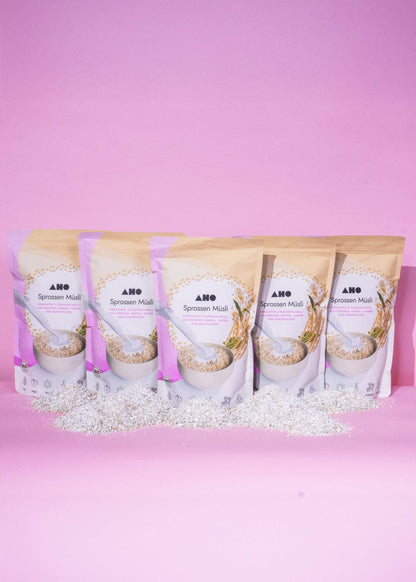 AHO Sprossen Müsli Getreide AHO.BIO GmbH 4,25kg (5 Tüten) 