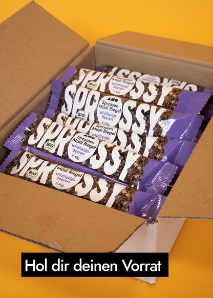AHO SPROSSY Sprossen Müsliriegel Getreide AHO.BIO GmbH 