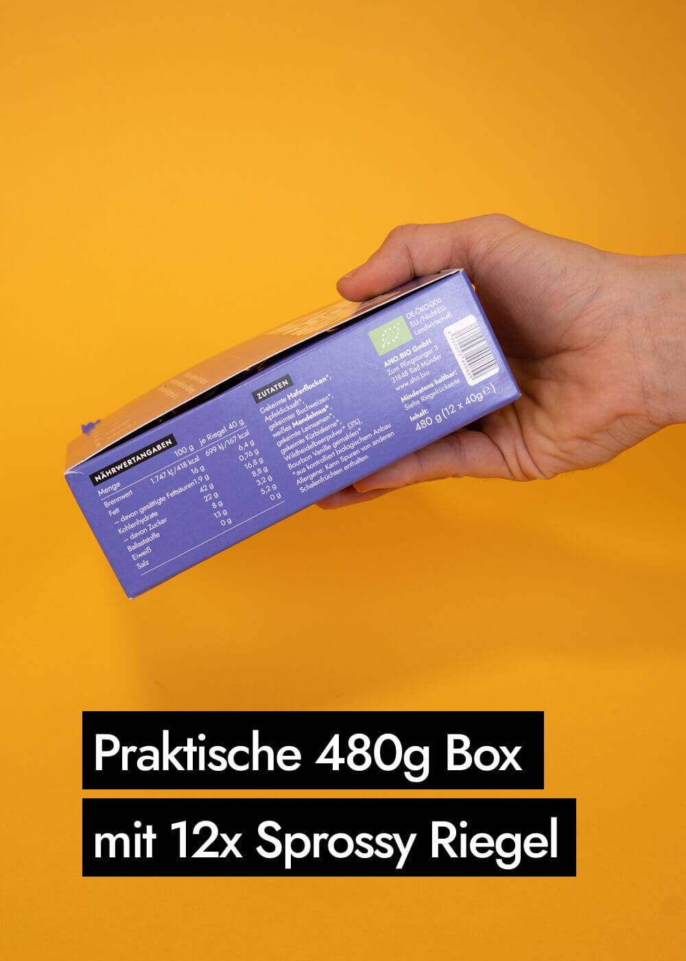 AHO Sprossy Müsliriegel Getreide AHO.BIO GmbH 