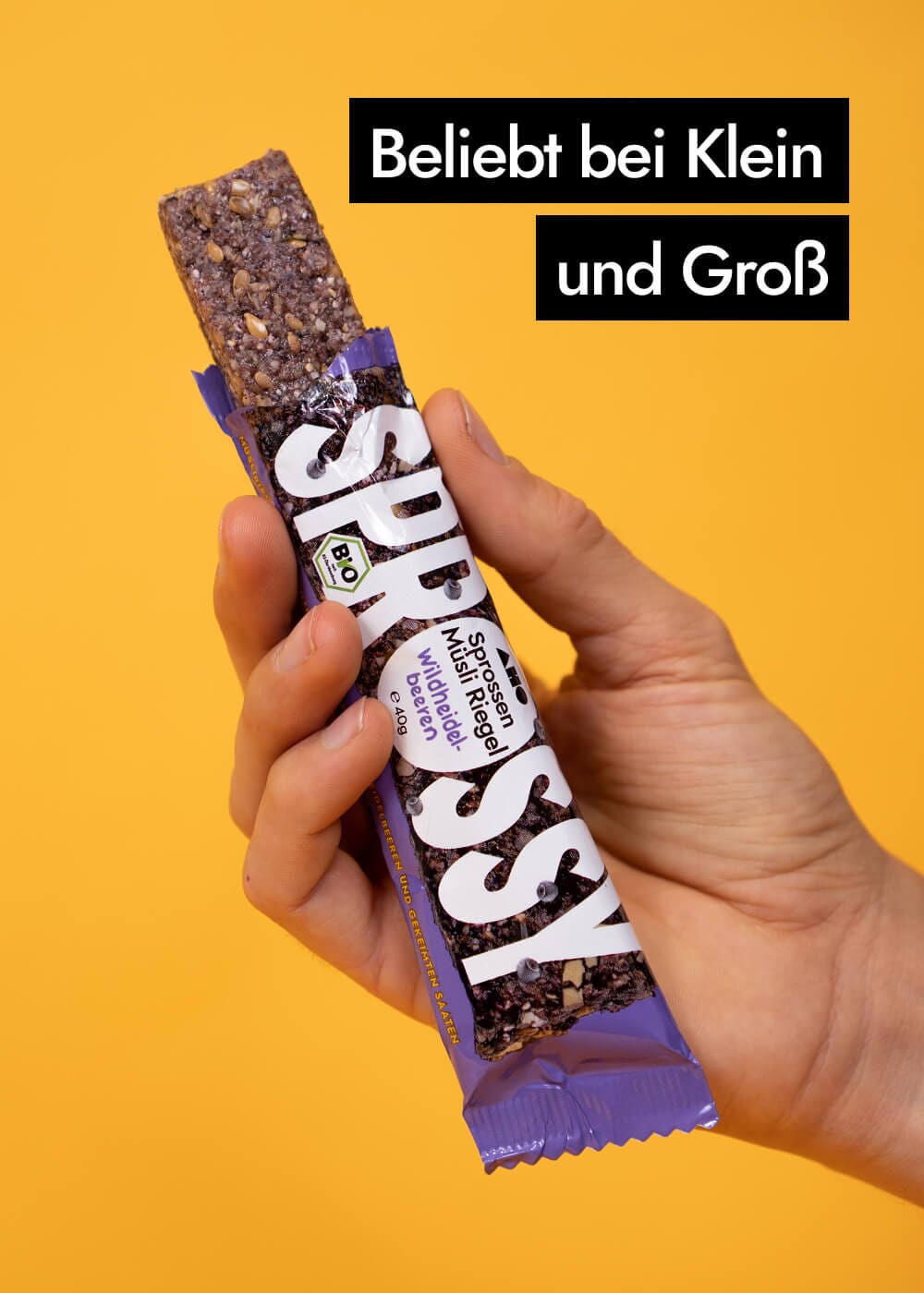 AHO SPROSSY Sprossen Müsliriegel Getreide AHO.BIO GmbH 