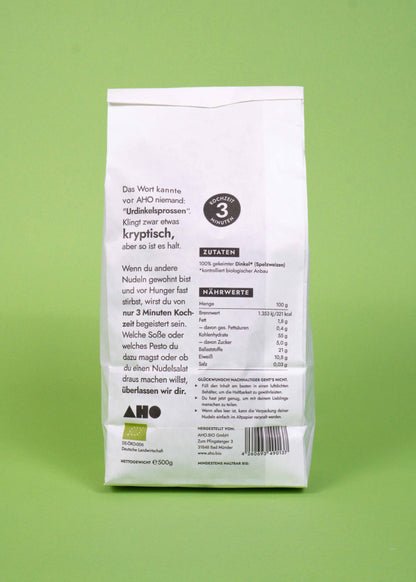 AHO Urdinkelsprossen Pasta Raw Vegan Pasta AHO.BIO GmbH 