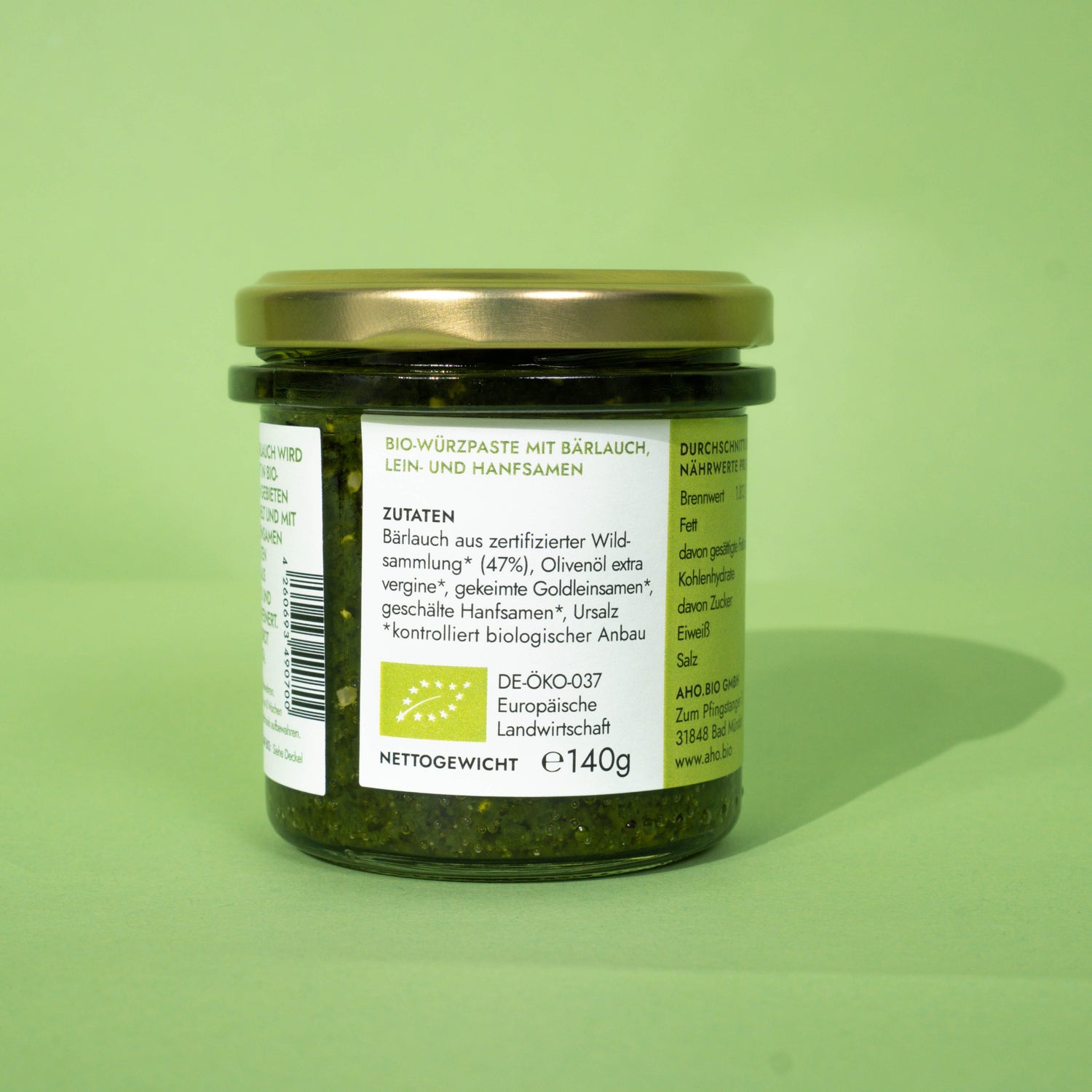 AHO Wildes Bärlauch Pesto Nüsse AHO.BIO GmbH 