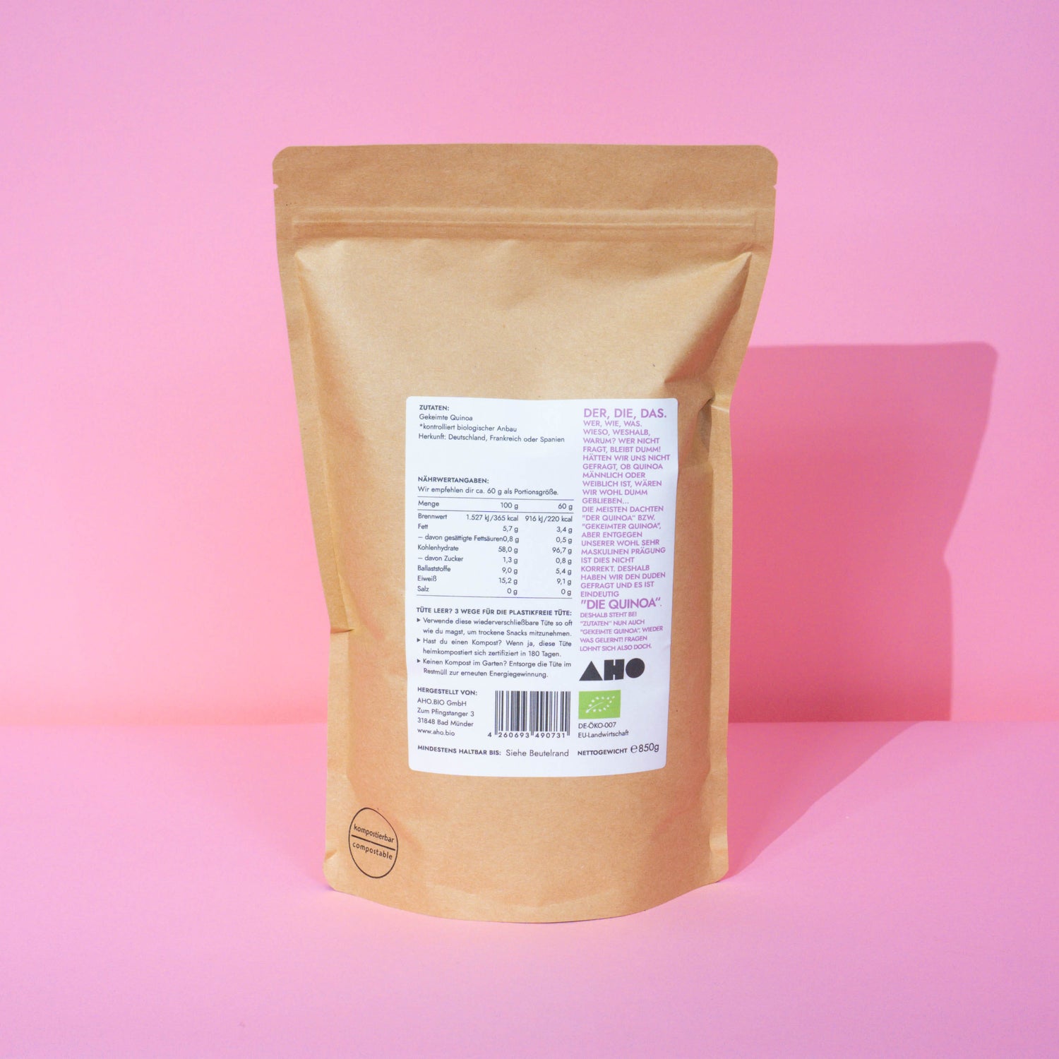 AHO Sprossen Quinoa Getreide AHO.BIO GmbH 