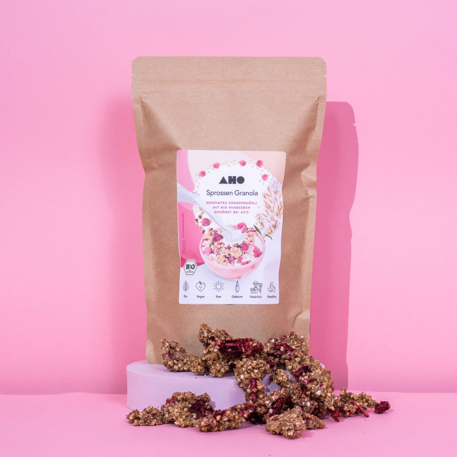 AHO Sprossen Granola Raw Vegan Granola AHO.BIO GmbH 