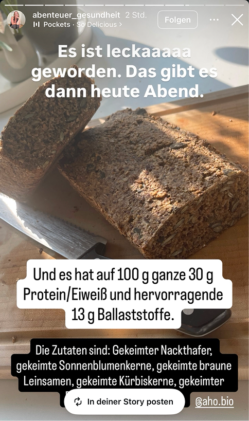 UGC AHO Brotbackmischung gebacken leckaaaaa
