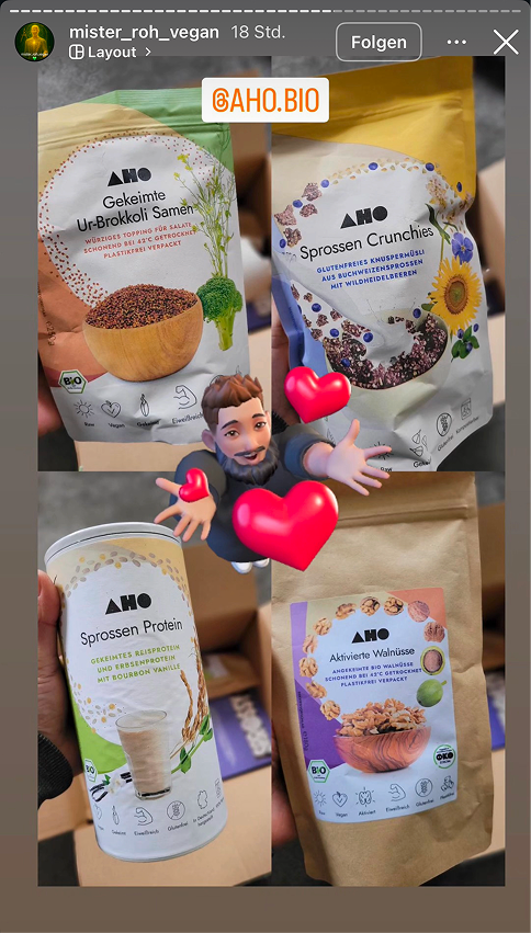 UGC AHO Crunchies Herz Emojie