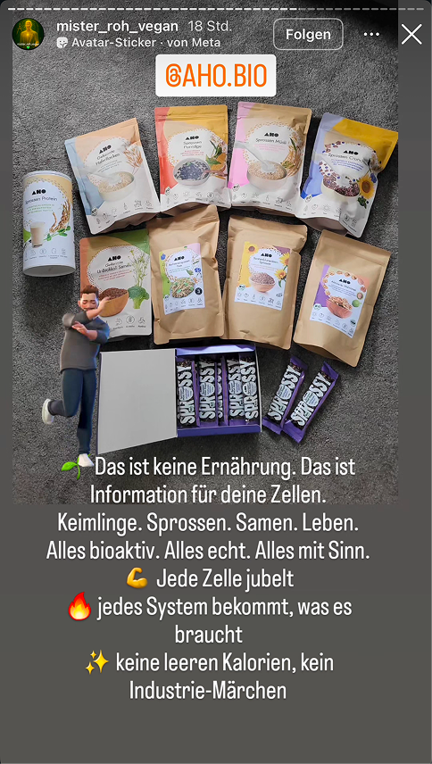 UGC AHO Sprossy ausgepackt viele Produkte