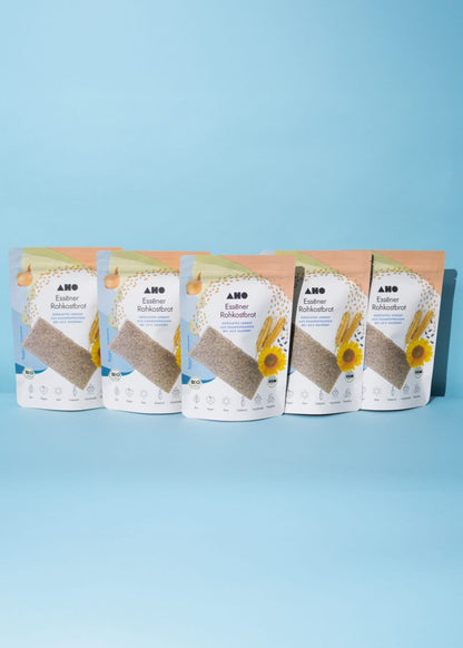 AHO Essēner Rohkostbrot Raw Vegan Cracker AHO.BIO GmbH 1kg (5 Tüten) 
