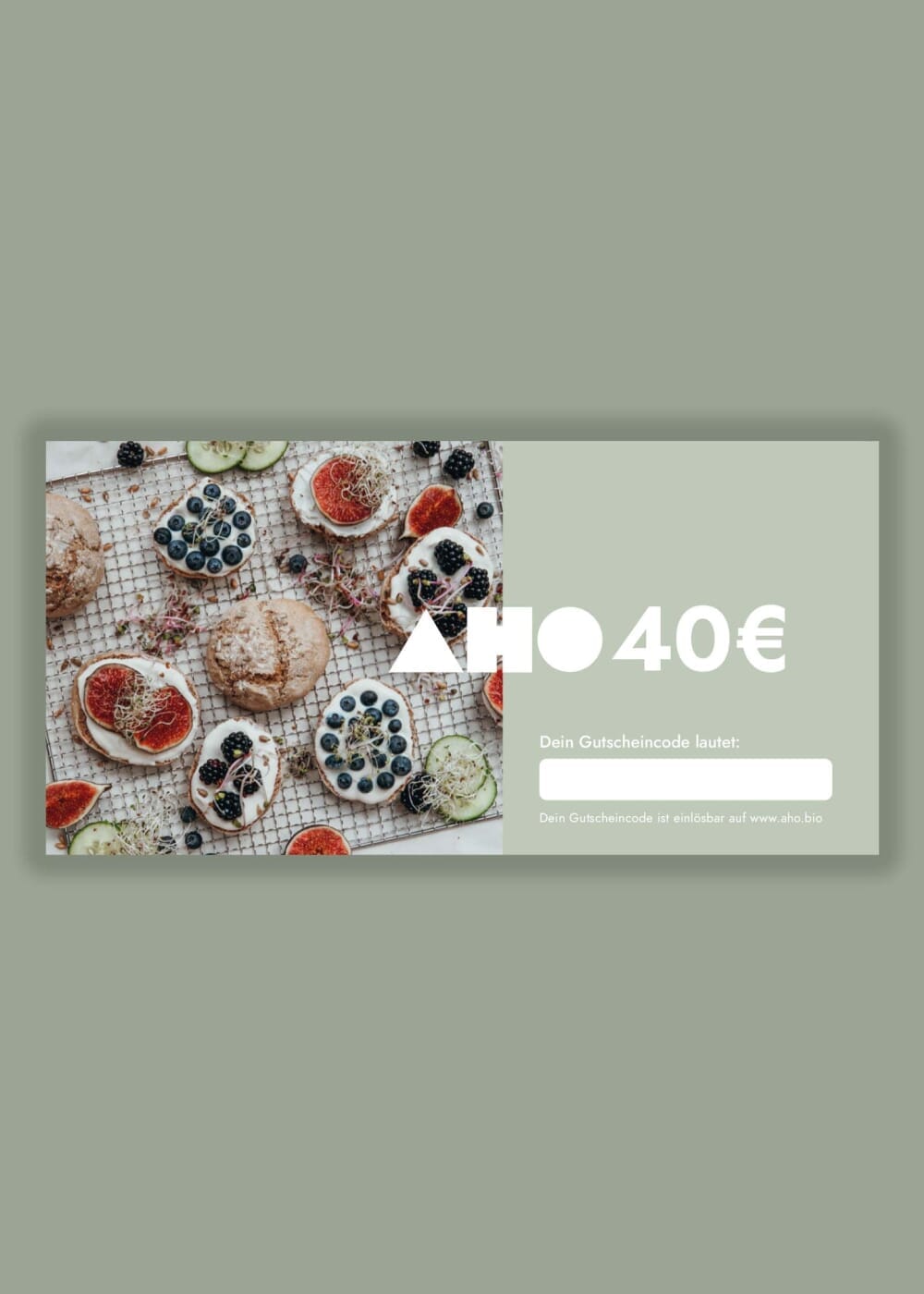 Geschenkgutschein Geschenkgutschein AHO.BIO GmbH 40,00 € 
