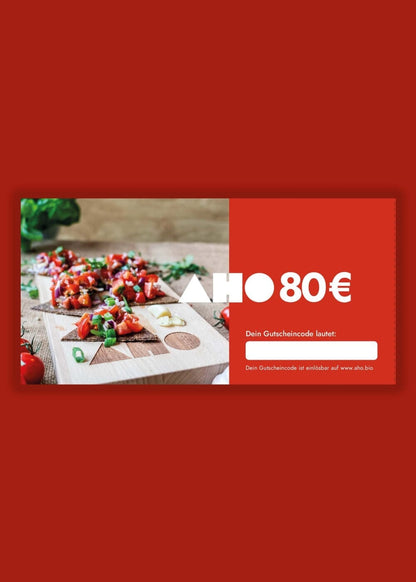 Geschenkgutschein Geschenkgutschein AHO.BIO GmbH 80,00 € 