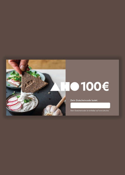 Geschenkgutschein Geschenkgutschein AHO.BIO GmbH 100,00 € 