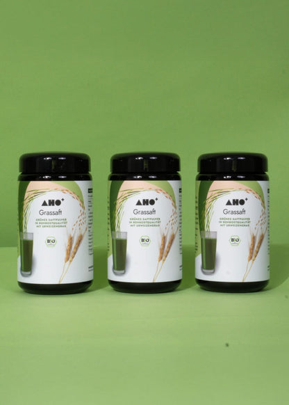 AHO Grassaft Getränke AHO.BIO GmbH 600g (3 Gläser) 